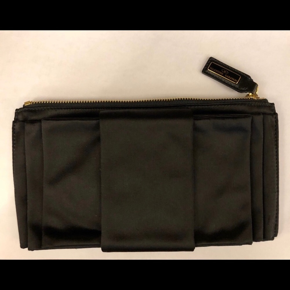 Valentino Satin Bow Clutch